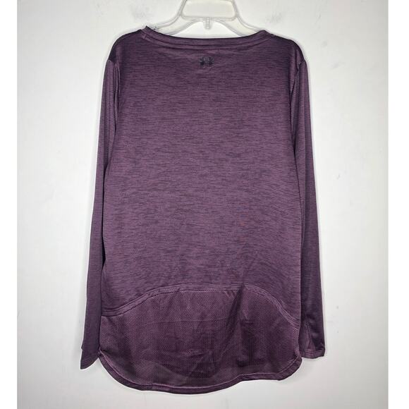 Under Armour heat gear purple long sleeve shirt - medium - Picture 3 of 4